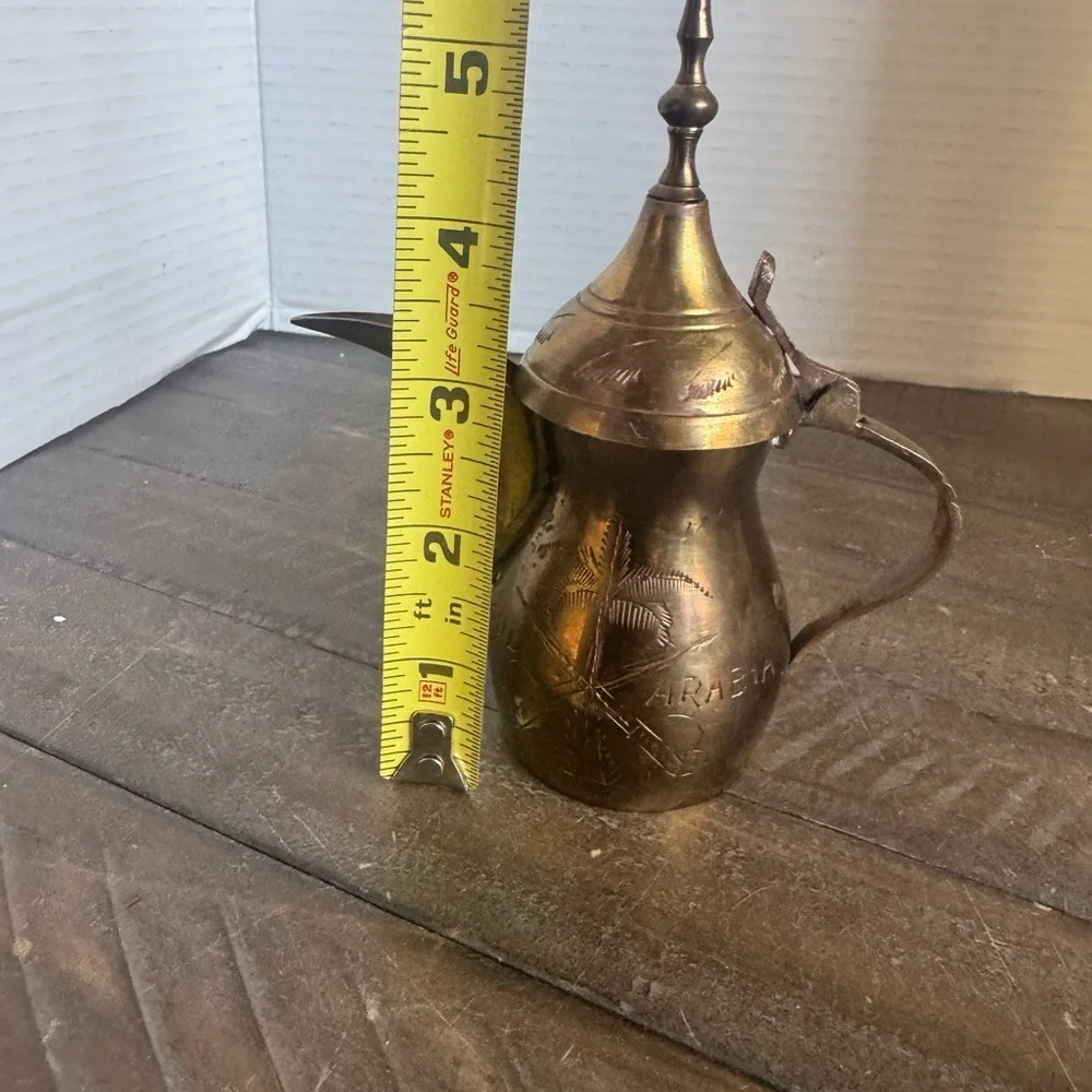 Middle Eastern Brass Coffee Pot